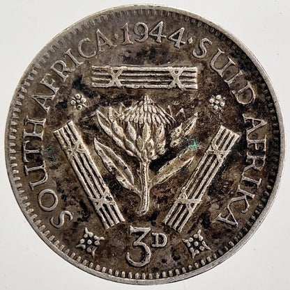 1944 South Africa Threepence Coin | Fine Collectable Grade | a5860