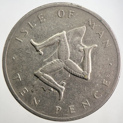 1978 Isle of Man 10p Ten - Pence Coin | Collectable Grade | a7766