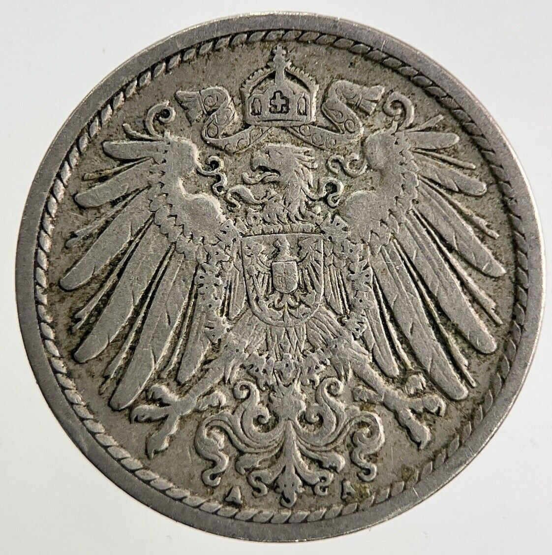 1908 Germany 5 Pfennig Coin | Fine Collectable Grade