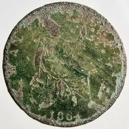 1884 Victoria Half-Penny Coin | Collectable Grade