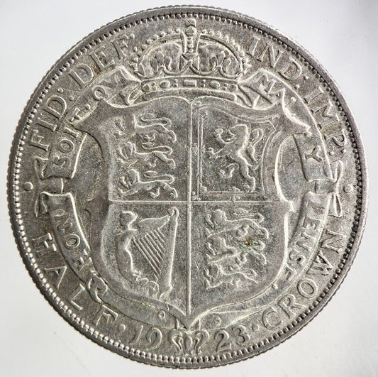 1923 George V Half - Crown Silver Coin | Fine Collectable Grade