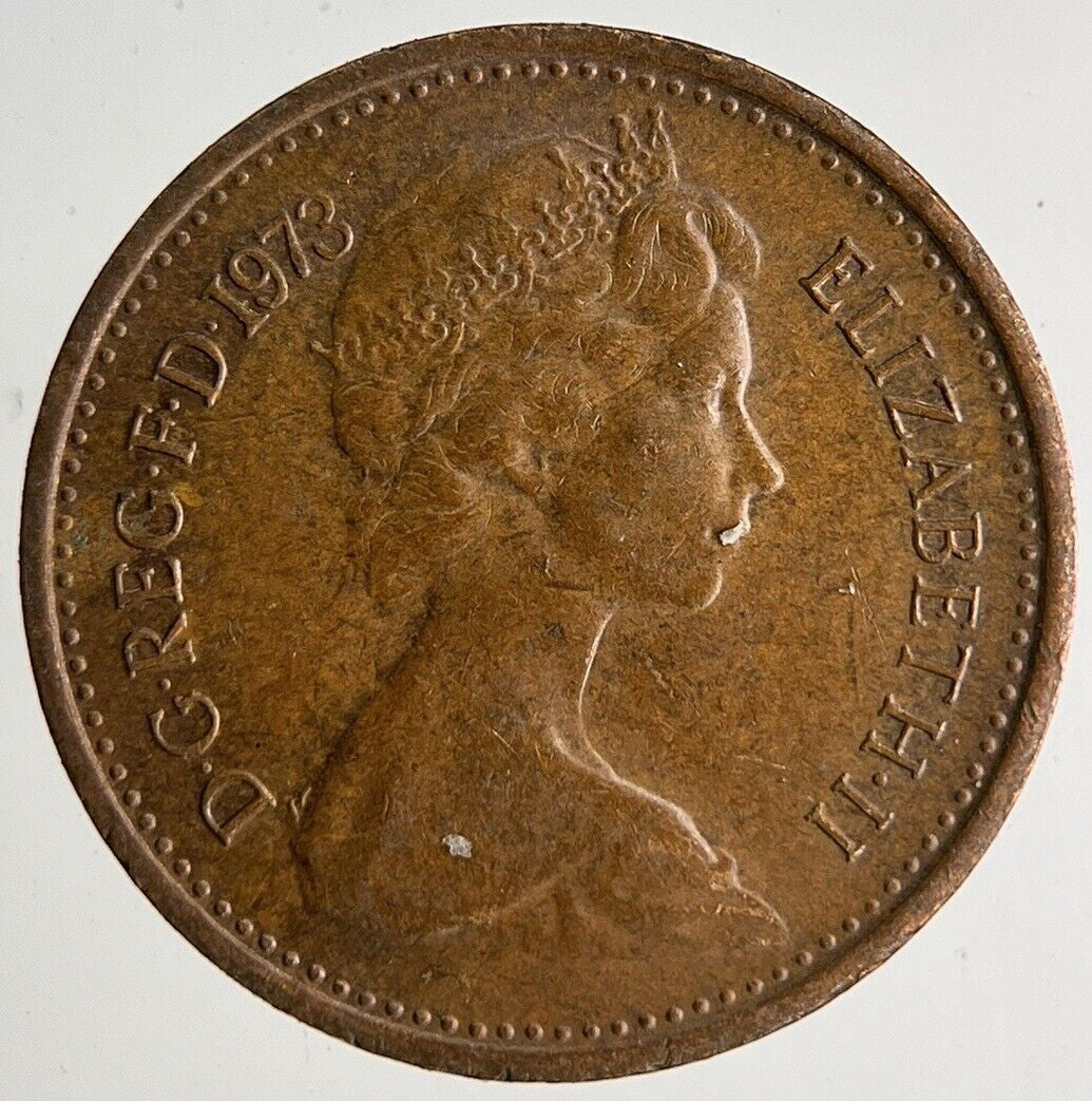 1973 Elizabeth II New 1/2 Half - Penny Coin | Very High Grade
