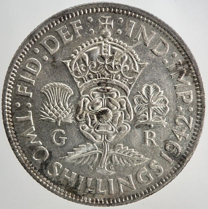 1942 George VI Florin Silver Coin | Fine Collectable Grade