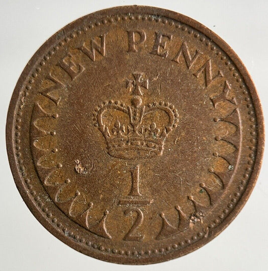 1974 Elizabeth II 2nd New 1/2 Half - Penny Coin | Fine Collectable Grade