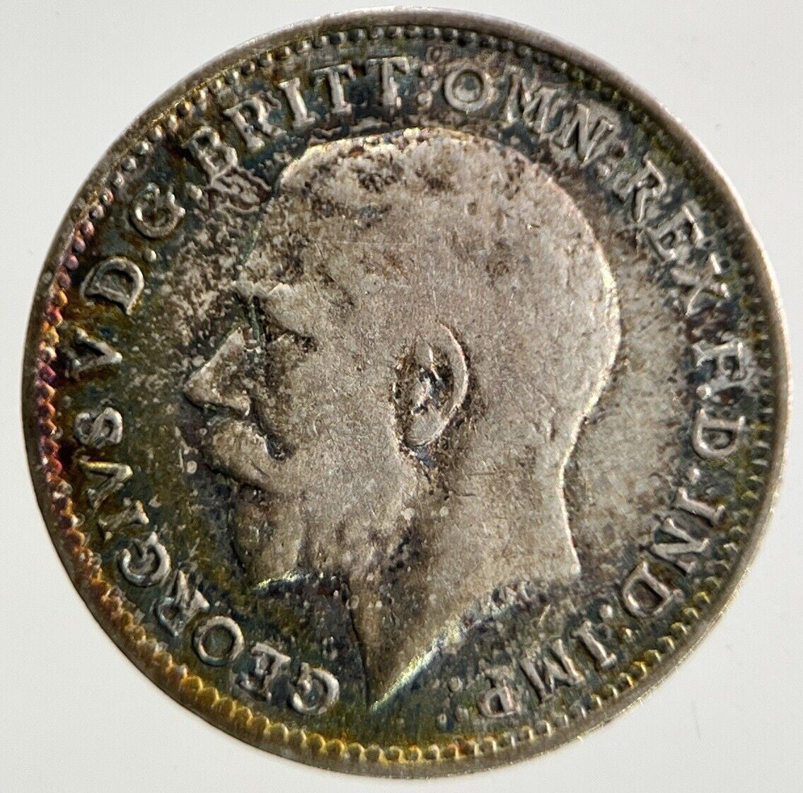 1914 George V Threepence Silver Coin | Very High Grade