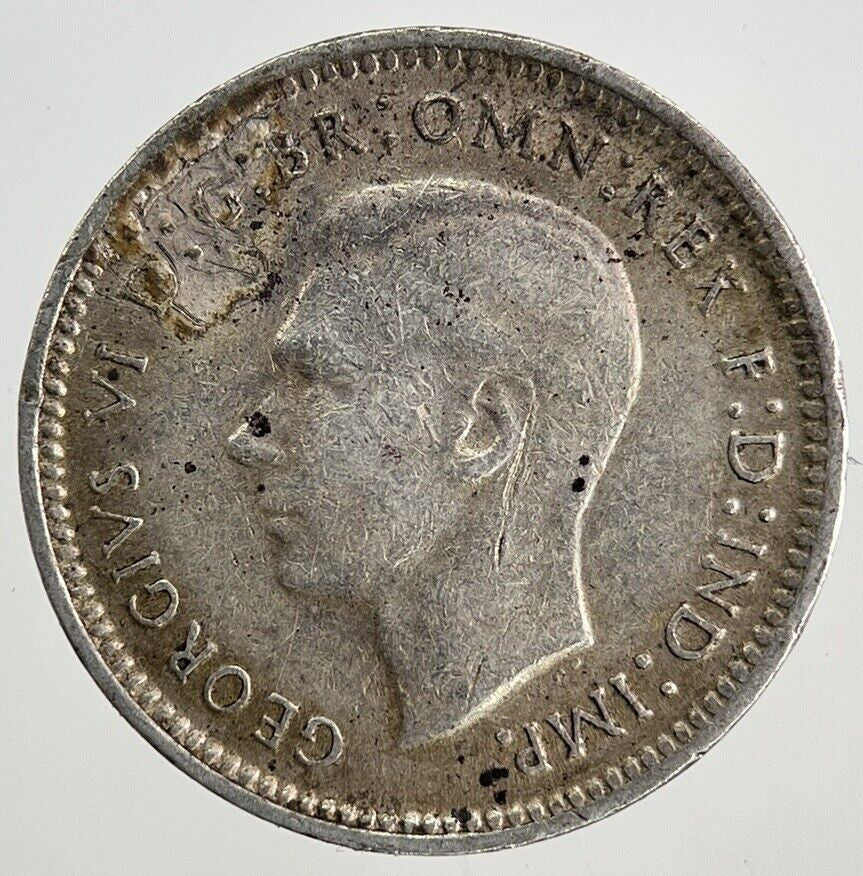 1944 - S Australia Threepence Silver Coin | Fine Collectable Grade
