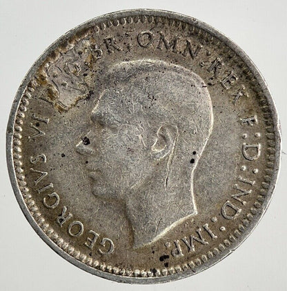1944 - S Australia Threepence Silver Coin | Fine Collectable Grade