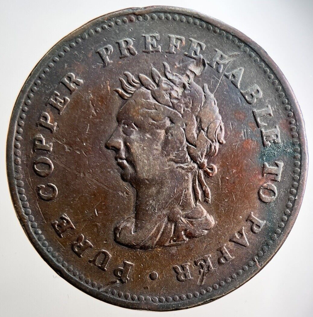 1838 Canada Nova Scotia Paper Preferable Token Coin | Collectable Grade | a2920