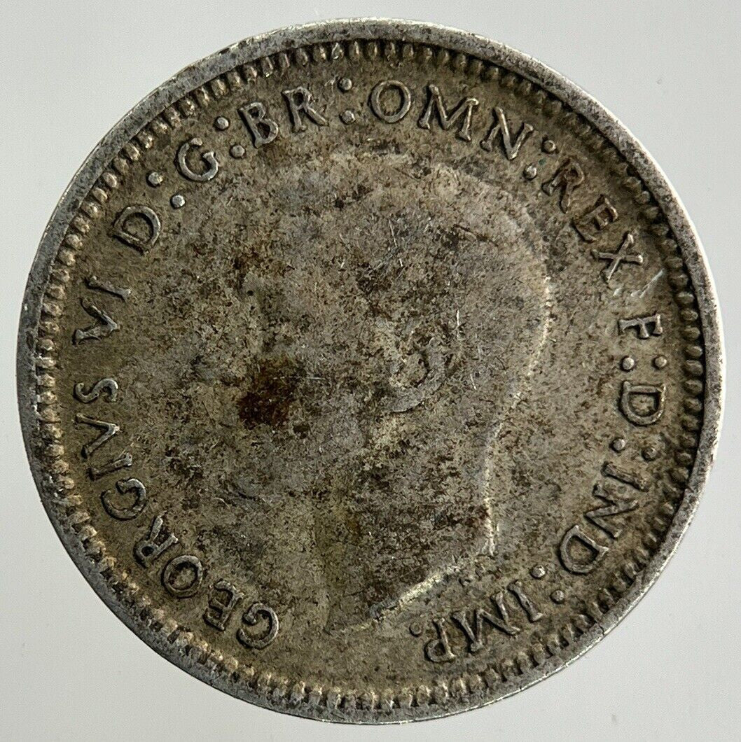 1939 Australia Threepence Silver Coin | Fine Collectable Grade