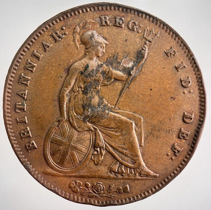 1854 Victoria Penny Coin | Very High Grade | a7202