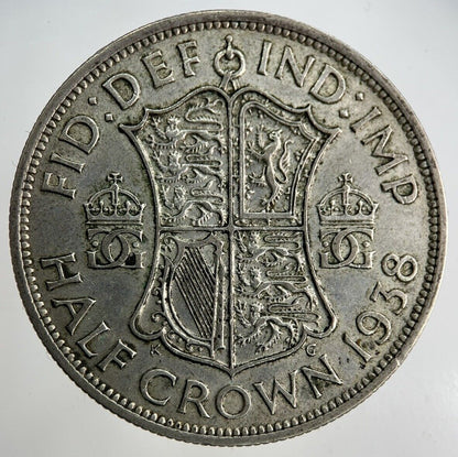 1938 George VI Half - Crown Silver Coin | Fine Collectable Grade