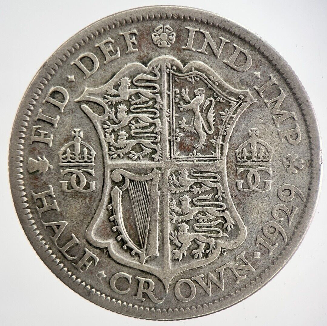 1929 George V Half - Crown Silver Coin | Collectable Grade