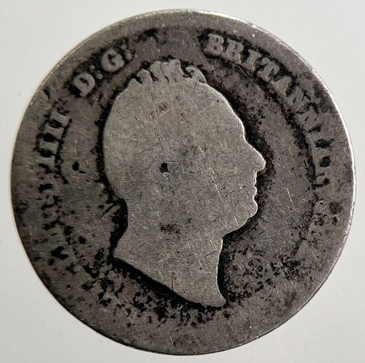 British William IV Four - Pence Silver Coin | Fair Grade | a3817