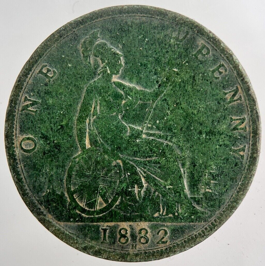 1882 - H Victoria Penny Coin | Fine Collectable Grade | a5930