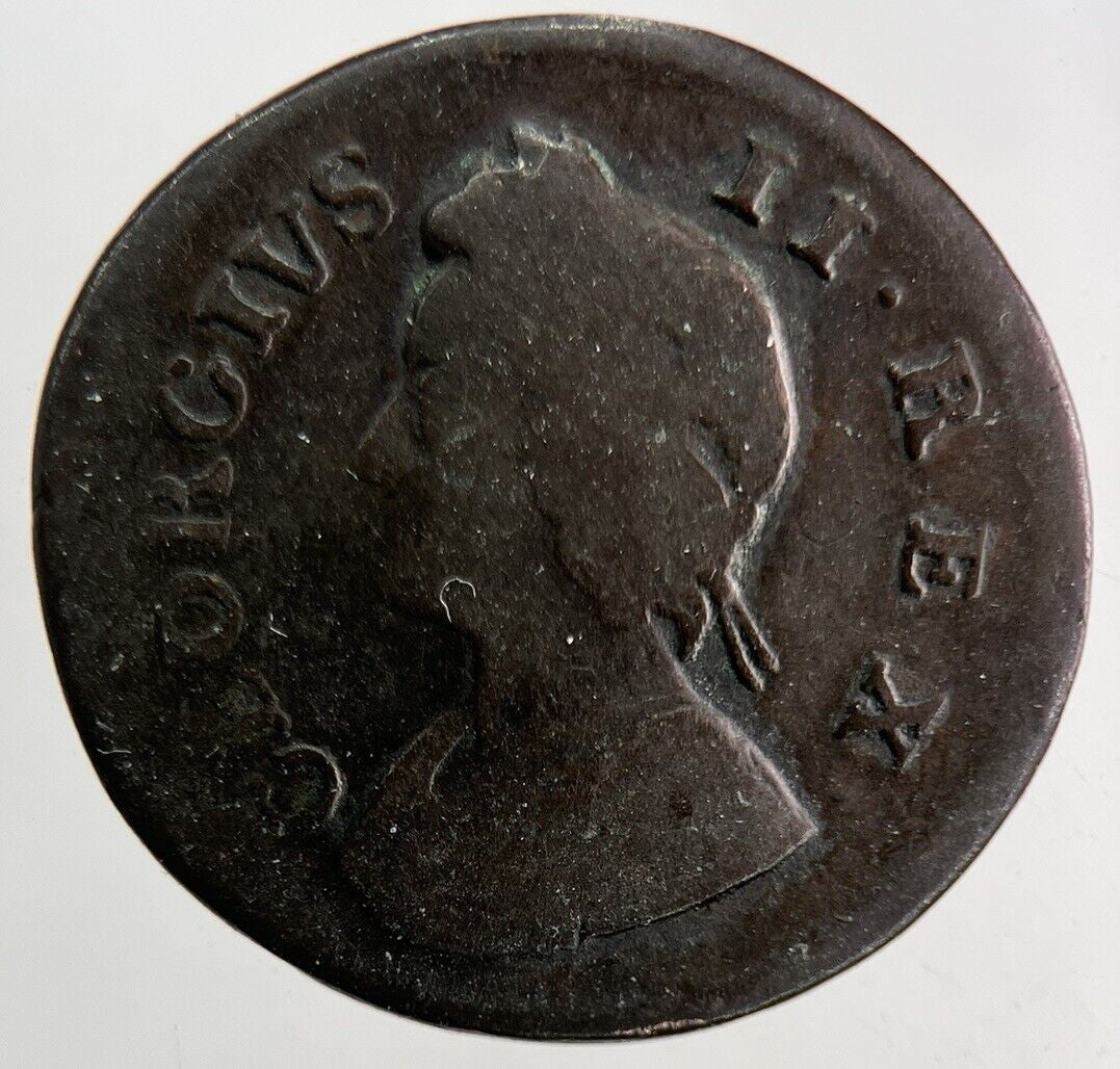 1736 George II 2nd Farthing Coin | Fine Collectable Grade