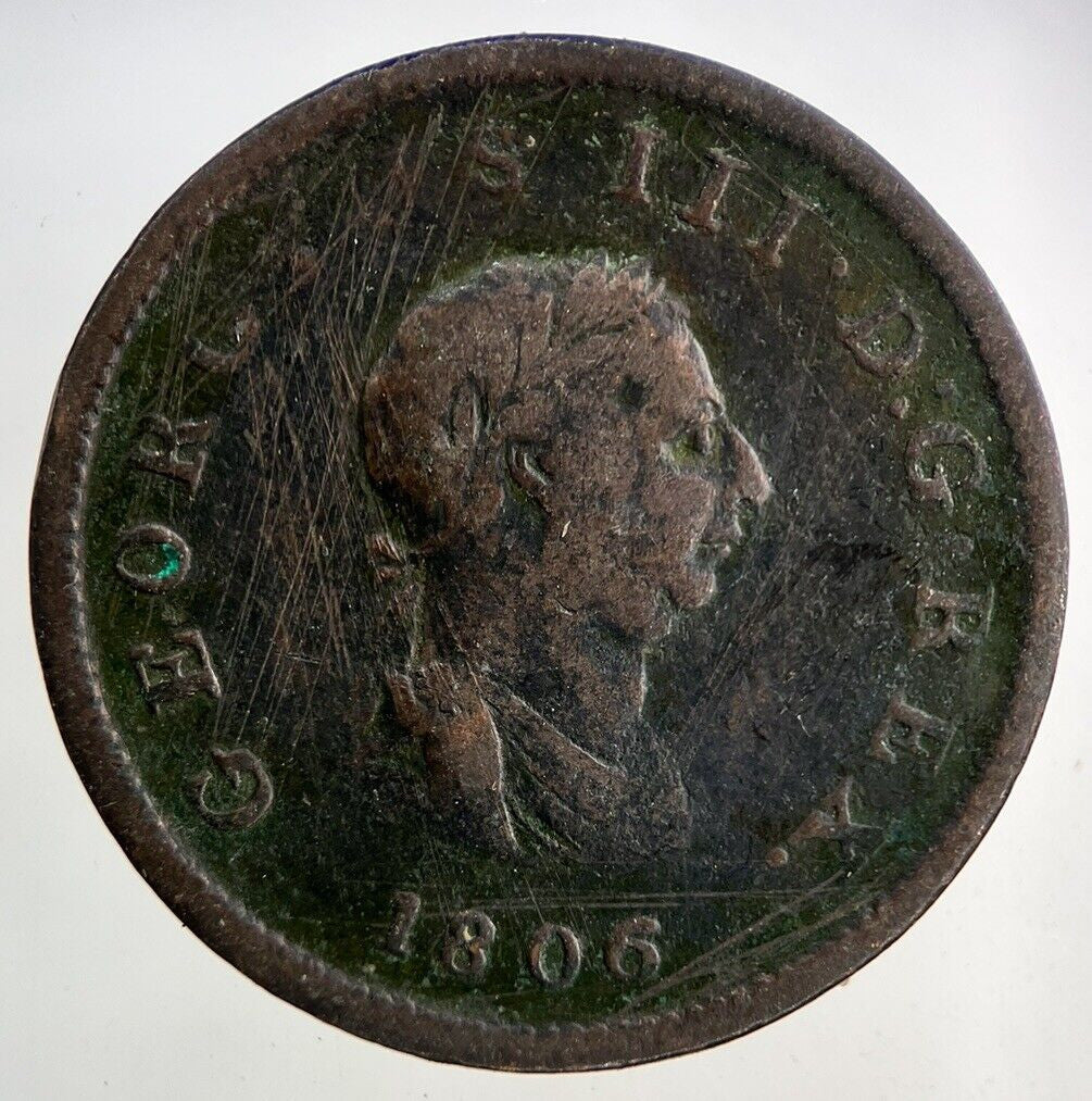 1806 George III 3rd Half - Penny Coin | Collectable Grade