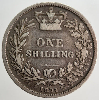 1873 Die - 23 Victoria Shilling Silver Coin | Collectable Grade | a3933