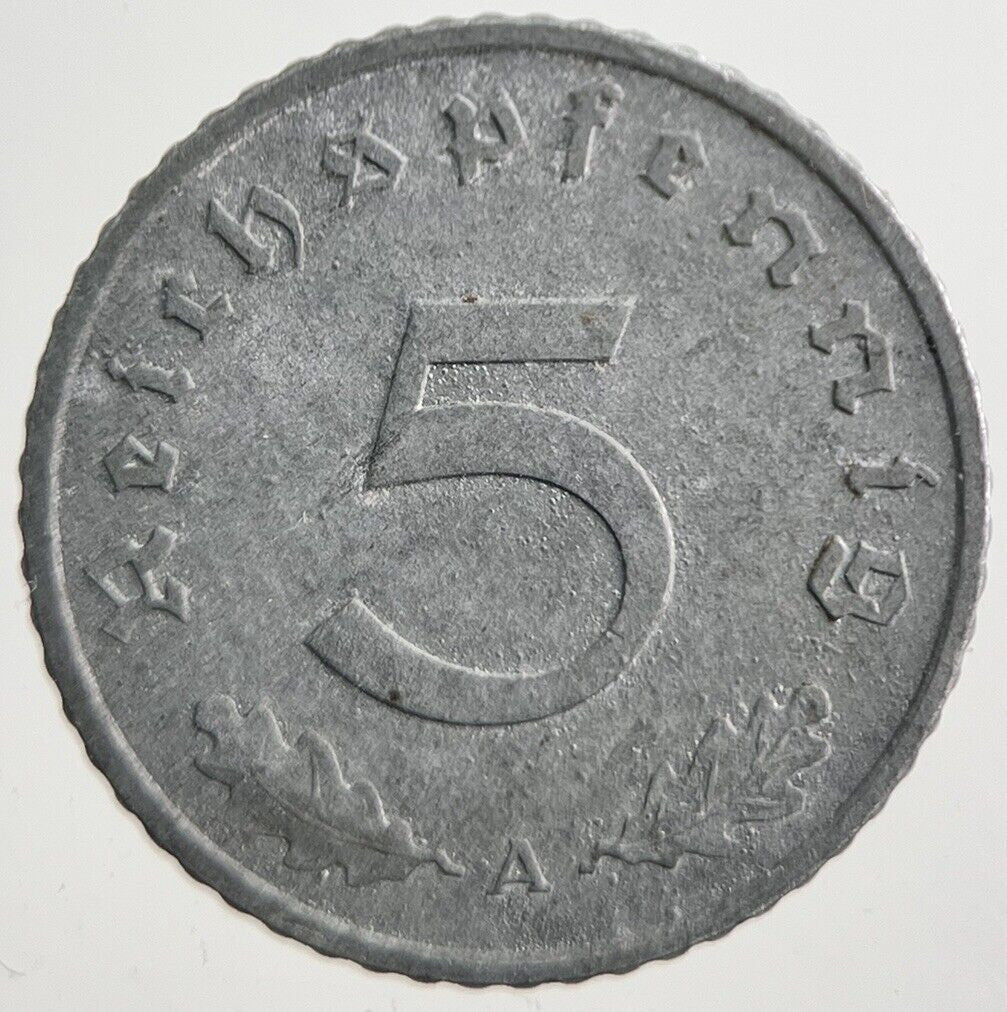 1940 - A Germany Nazi 5 Pfennig Coin | Very High Grade | a7785