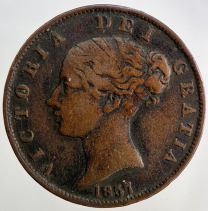 1857 Victoria Half - Penny Coin | Fine Collectable Grade