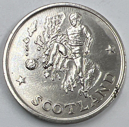 1990 Scotland Football World Cup Token Coin | Fine Collectable Grade | a1529
