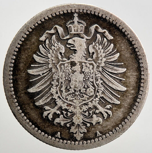1876 - A Germany 50 Pfennig Silver Coin | Collectable Grade | a2849