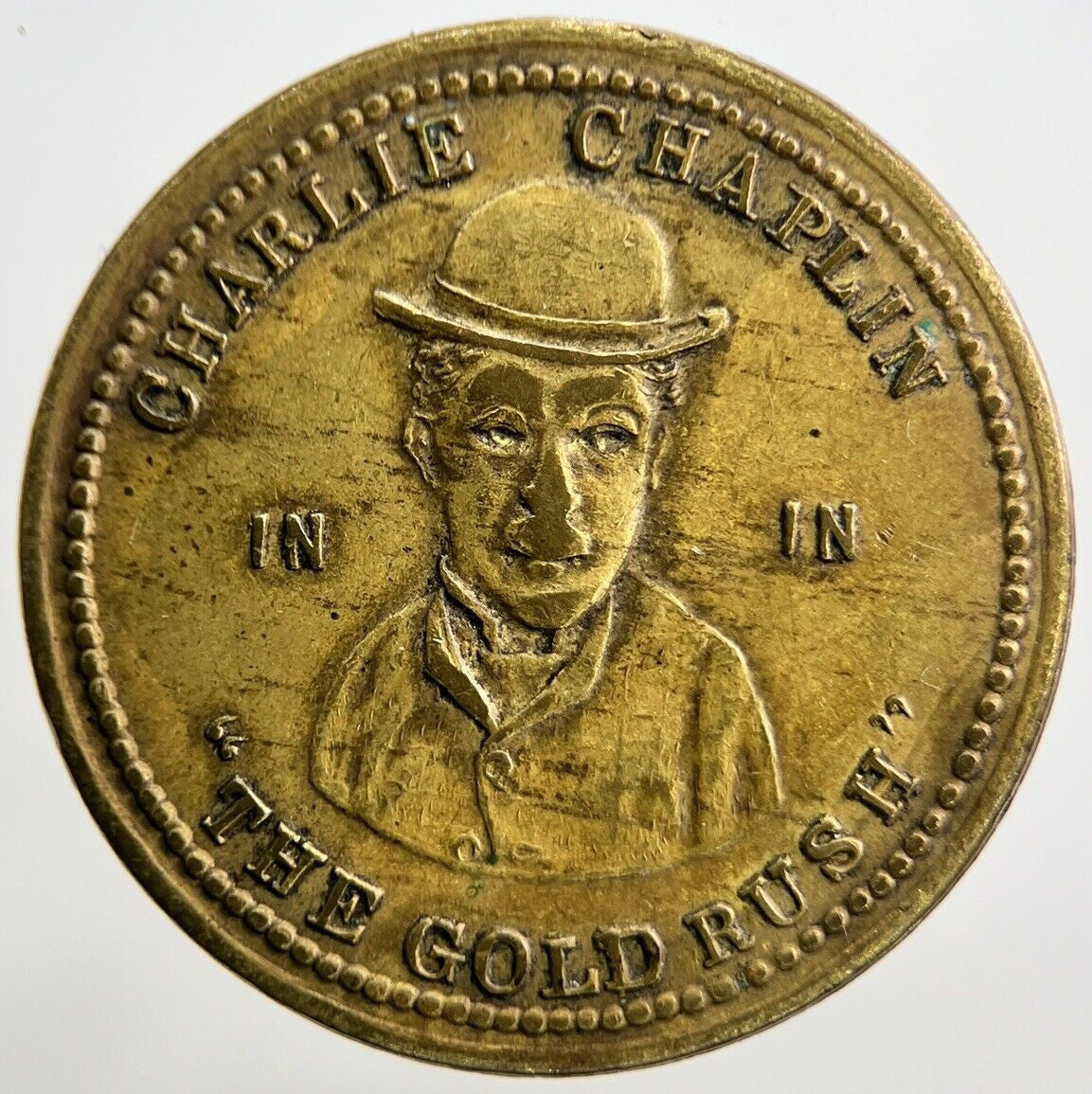 1926 Charlie Chaplin The Gold Rush Wigan Token | Fine Collectable Grade | a1007