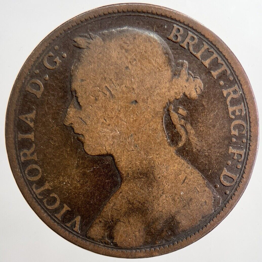 1894 Victoria One Penny Coin | Collectable Grade | a5661