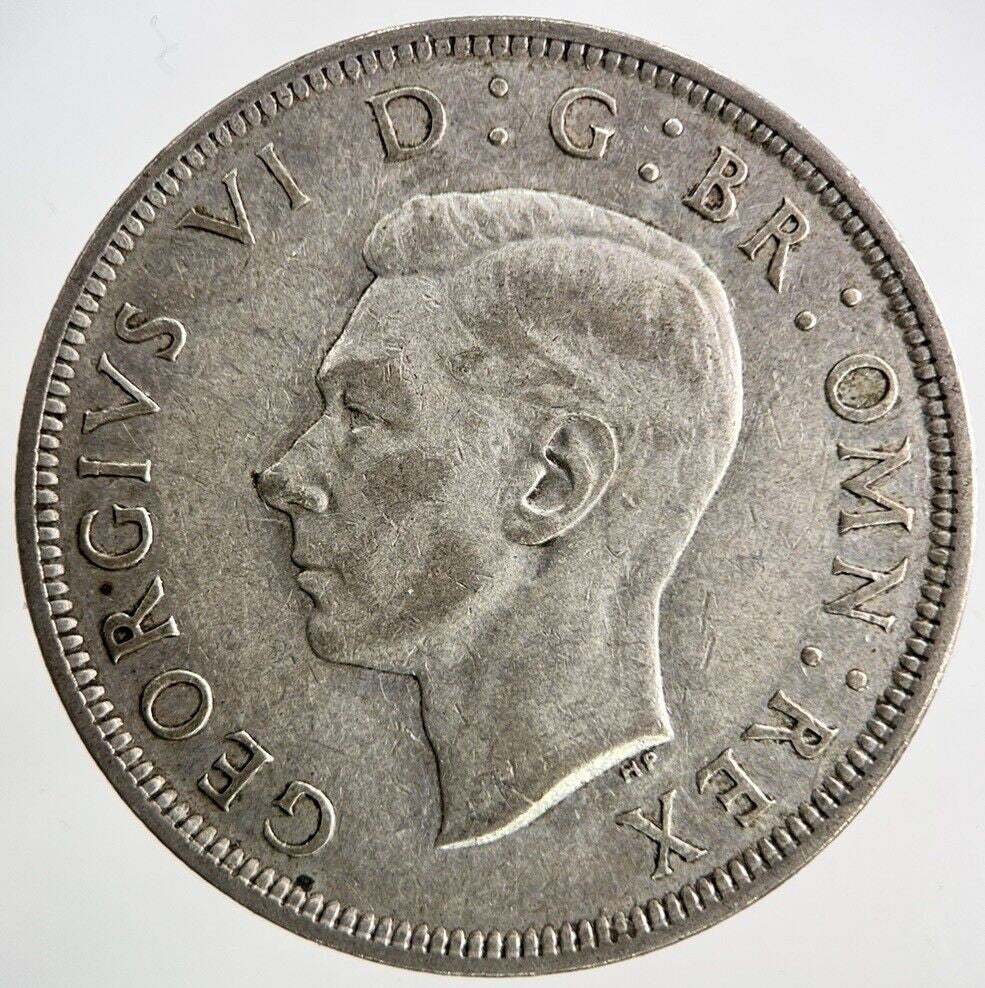 1943 George VI Half - Crown Silver Coin | Fine Collectable Grade