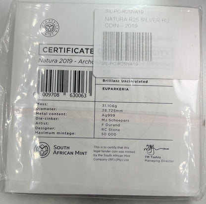 25 Rand Rise Of The Dinosaurs | 1oz Silver Coin | New In Sealed Capsule | a9034
