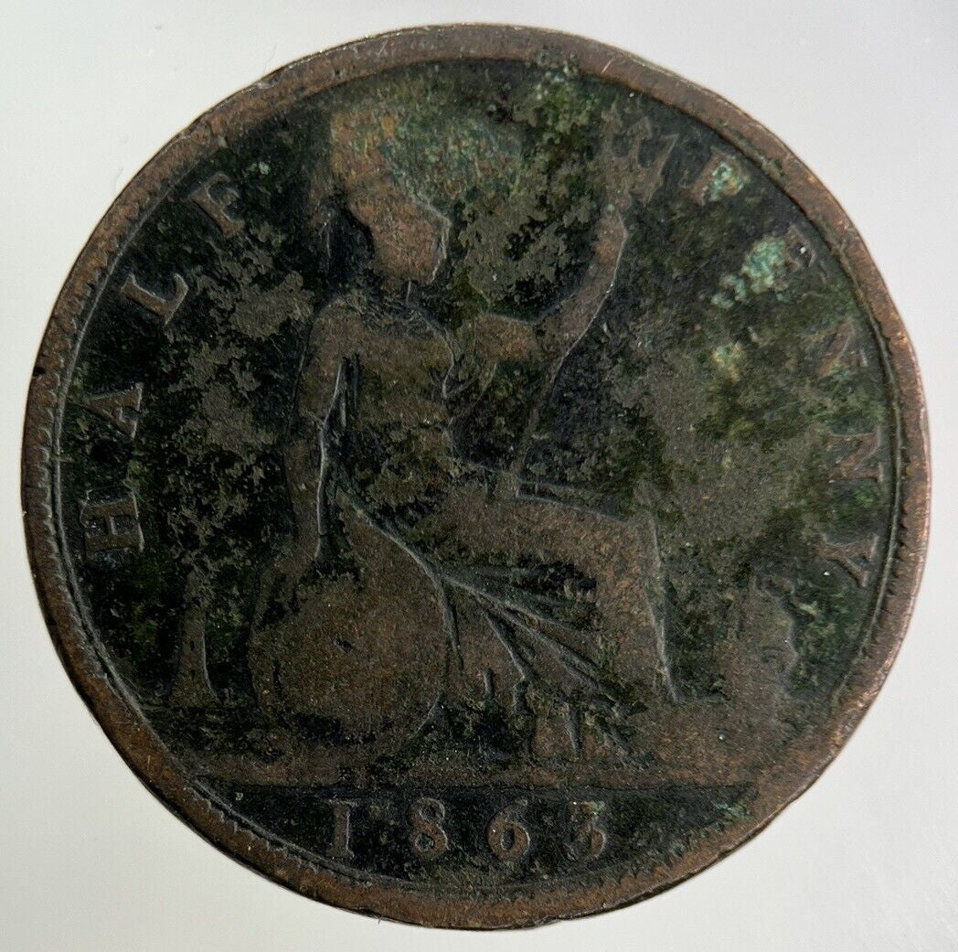 1863 Victoria Half - Penny Coin | Collectable Grade