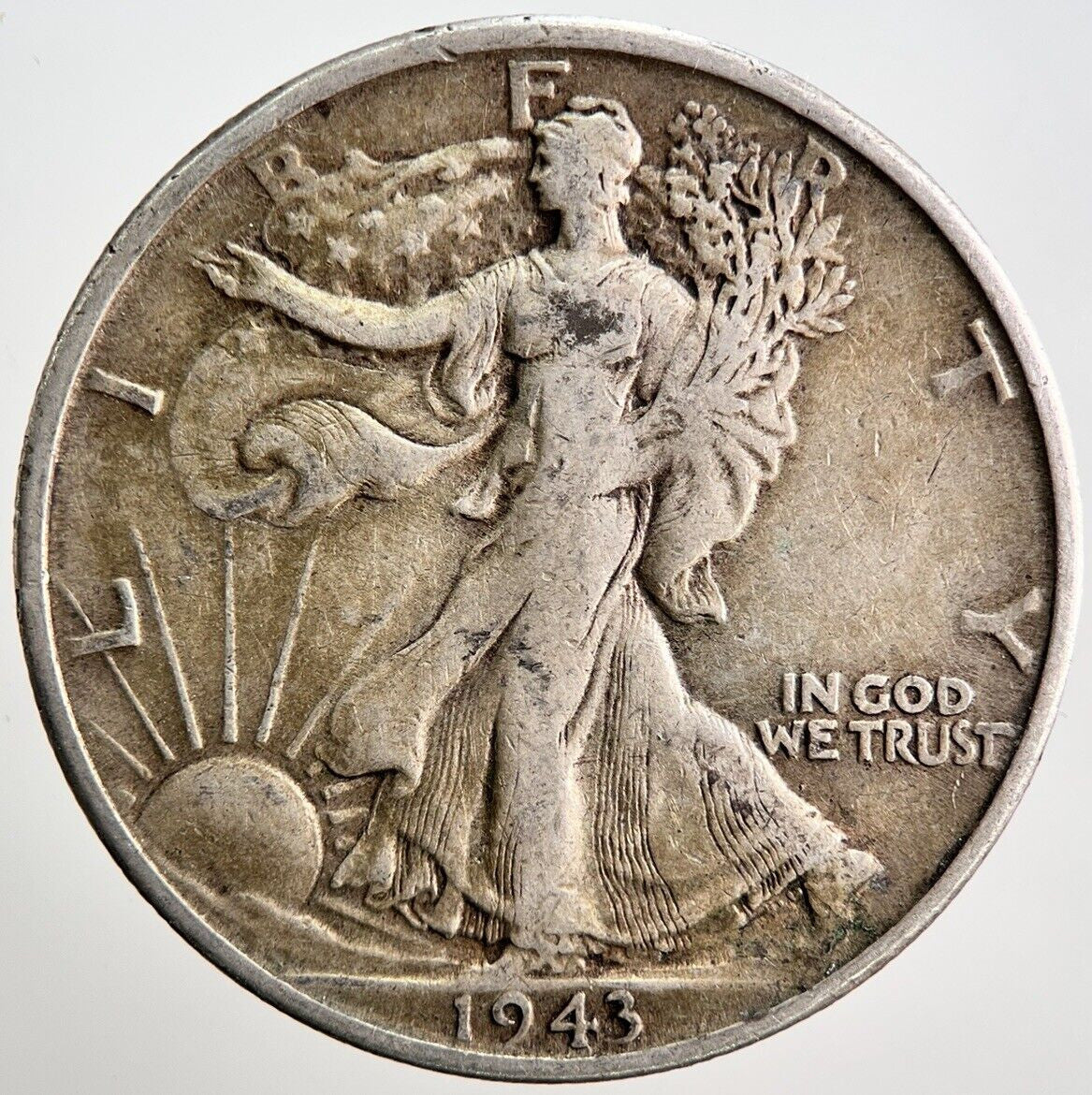 1943 - S US Half - Dollar Walking Liberty Silver Coin | Collectable Grade | a1992