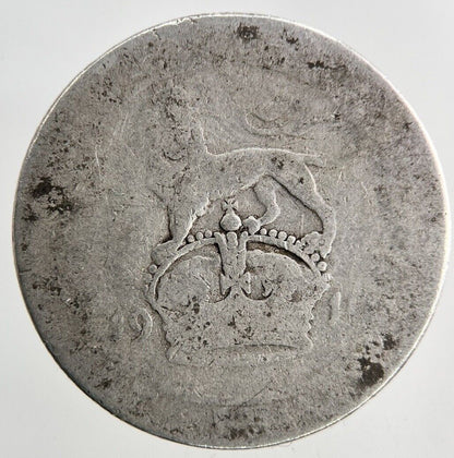 1910 Edward VII One Shilling Silver Coin | Fair Grade