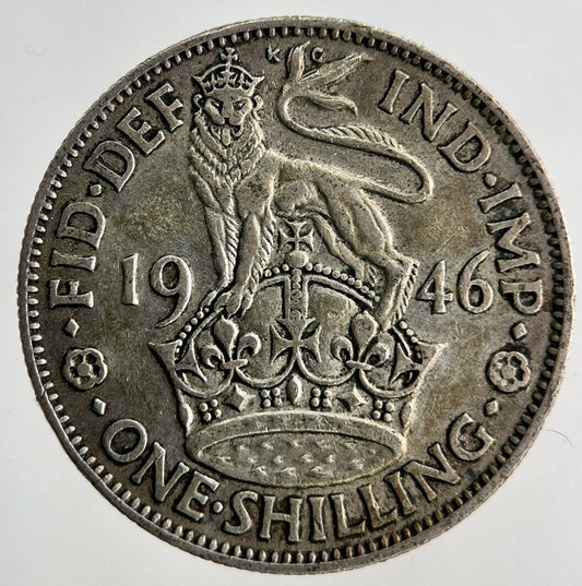 1946 George VI Shilling Silver Coin | Fine Collectable Grade