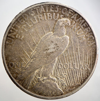 1922 - S US USA Peace Dollar Silver Coin | Collectable Grade | a2695