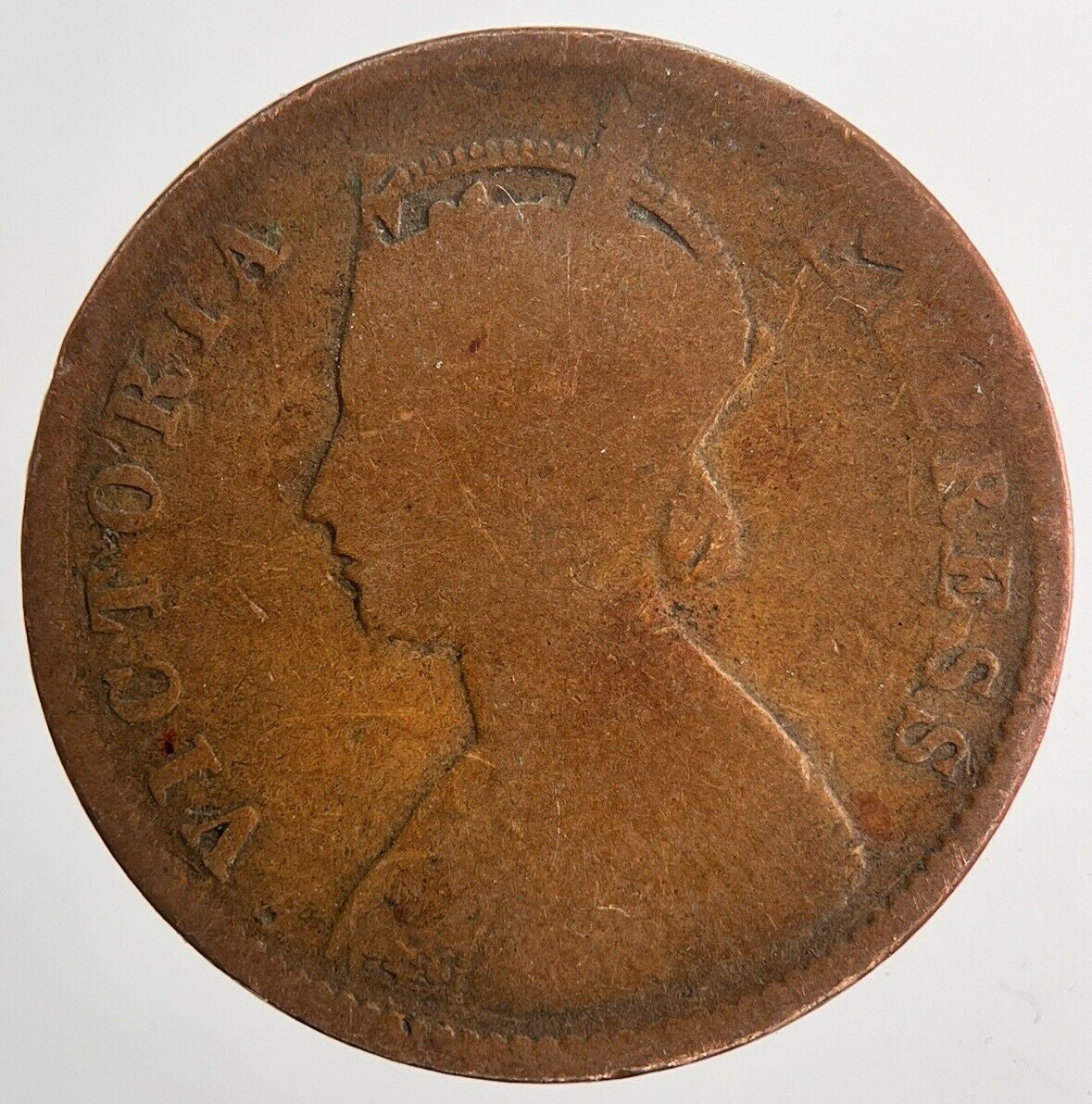 1894 Victoria One Quarter 1/4 Anna Coin | Collectable Grade