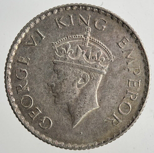 1940 India 1/4 Quarter Rupee Silver Coin | Fine Collectable Grade