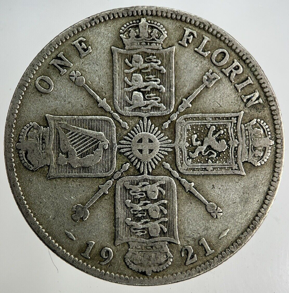 1921 George V Florin Silver Coin | Fine Collectable Grade