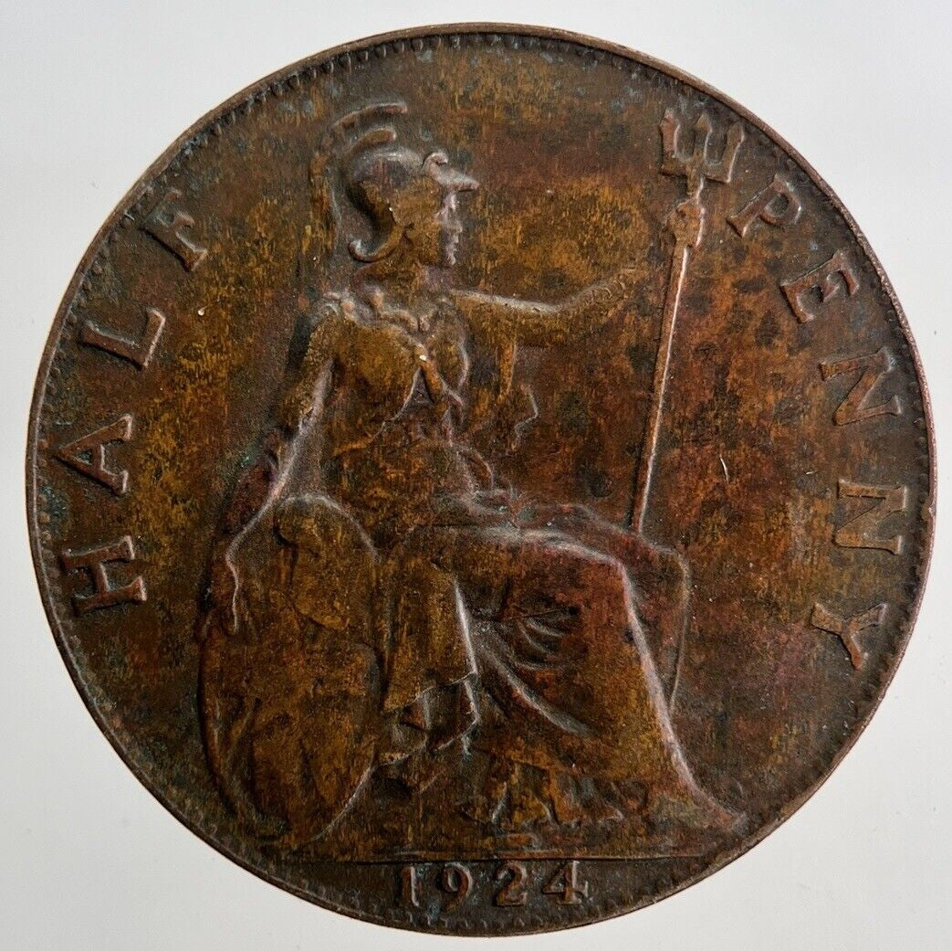 1924 George V Half - Penny Coin | Fine Collectable Grade