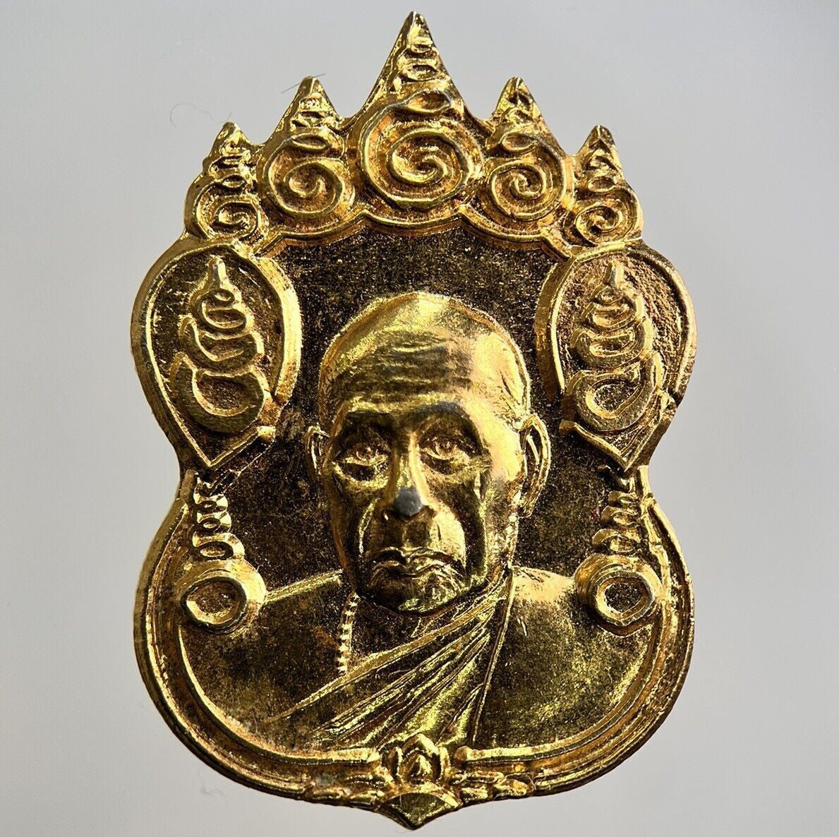 Thailand Old Thai Monk Necklace Charm Pendant | Height 3.2cm