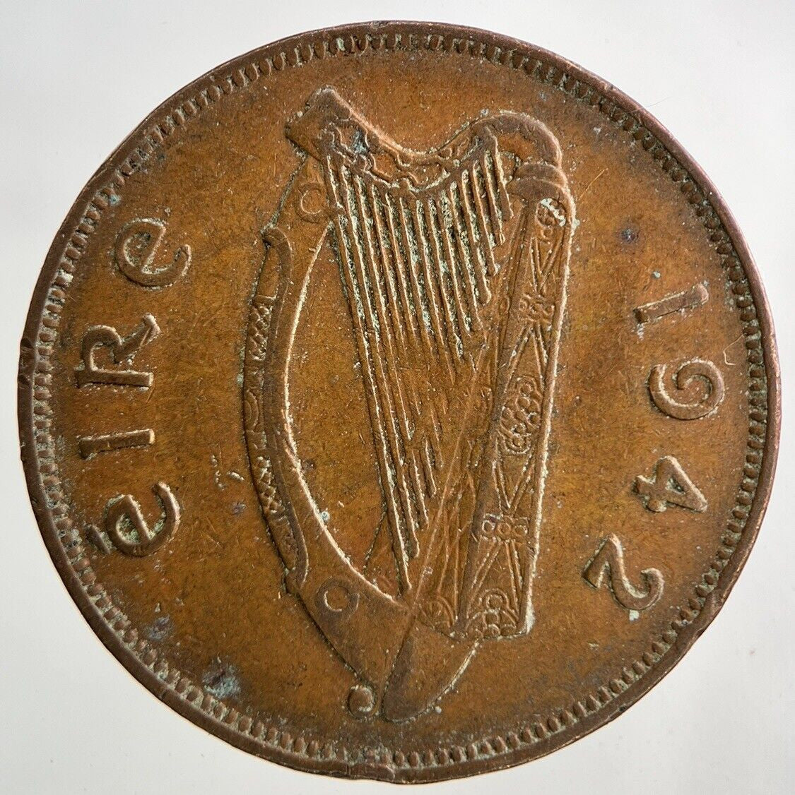1942 Irish One Penny Coin | Fine Collectable Grade