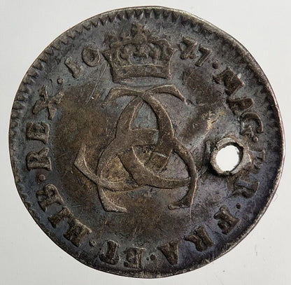 1677 Charles II 2nd Maundy Three - Pence Silver Coin | Fine Collectable Grade