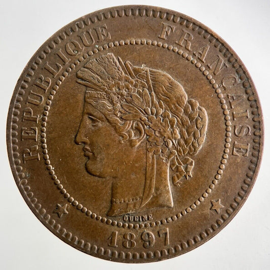 1897 France 10 Centimes Coin | Very High Grade