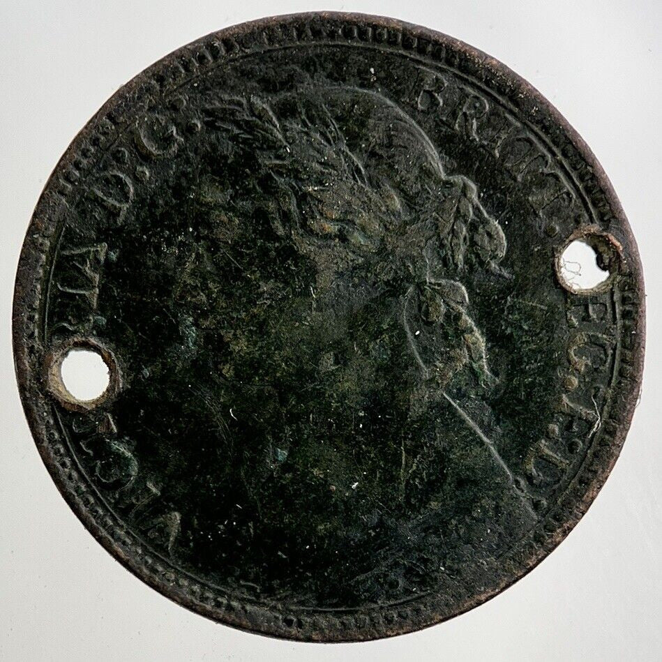 1875 - H Victoria Farthing Coin | Collectable Grade