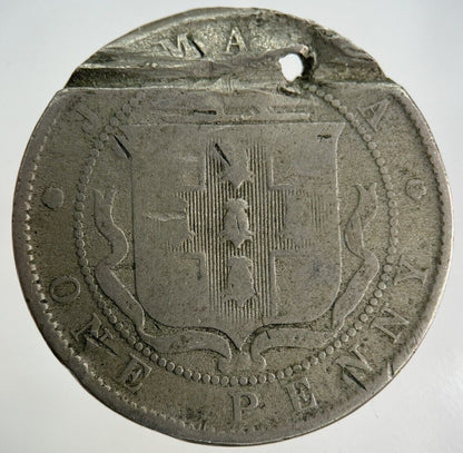 1907 Jamaica One Penny Coin | Fair Grade
