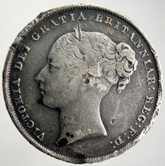 1856 Victoria Shilling Silver Coin | Collectable Grade | a4660