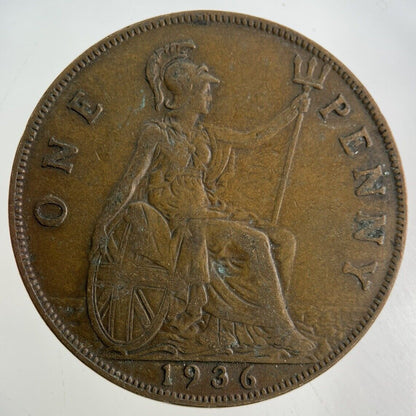 1936 George V One Penny Coin | Fine Collectable Grade