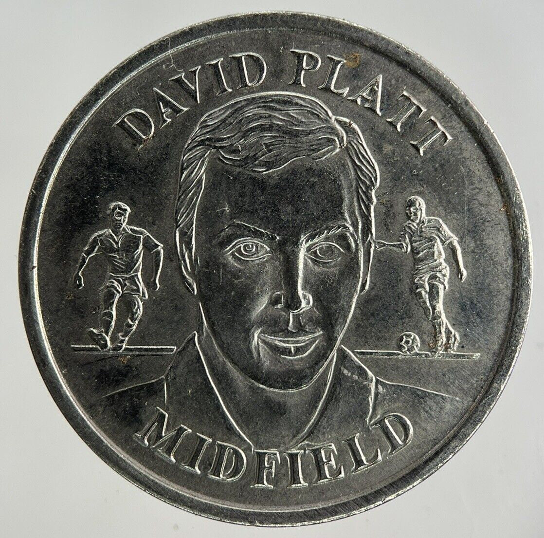1996 England Football David Platt Midfield Token Coin | Fine Collectable Grade