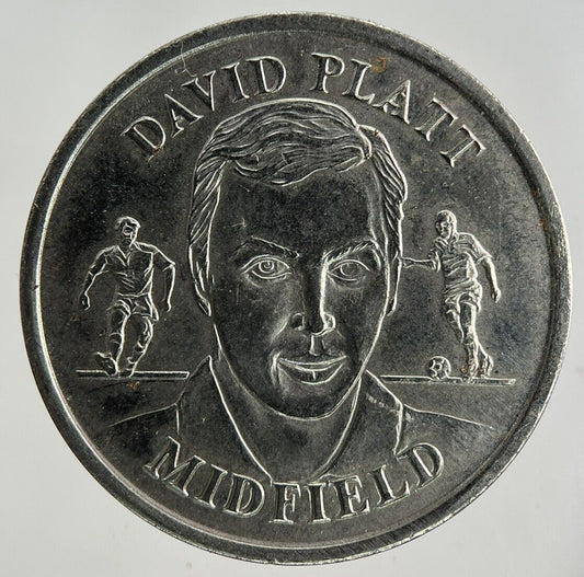 1996 England Football David Platt Midfield Token Coin | Fine Collectable Grade