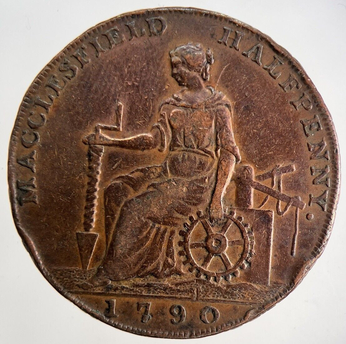 1790 Macclesfield Half - Penny Token | Very High Grade