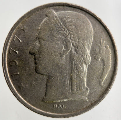 1977 Belgium 5 Francs Coin | Fine Collectable Grade